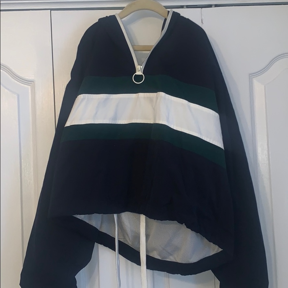 Windbreaker cropped Hoodie